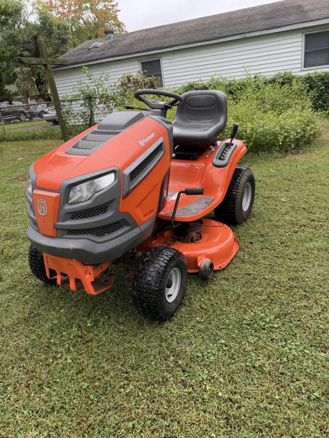 Husqvarna riding mower after a tune-up